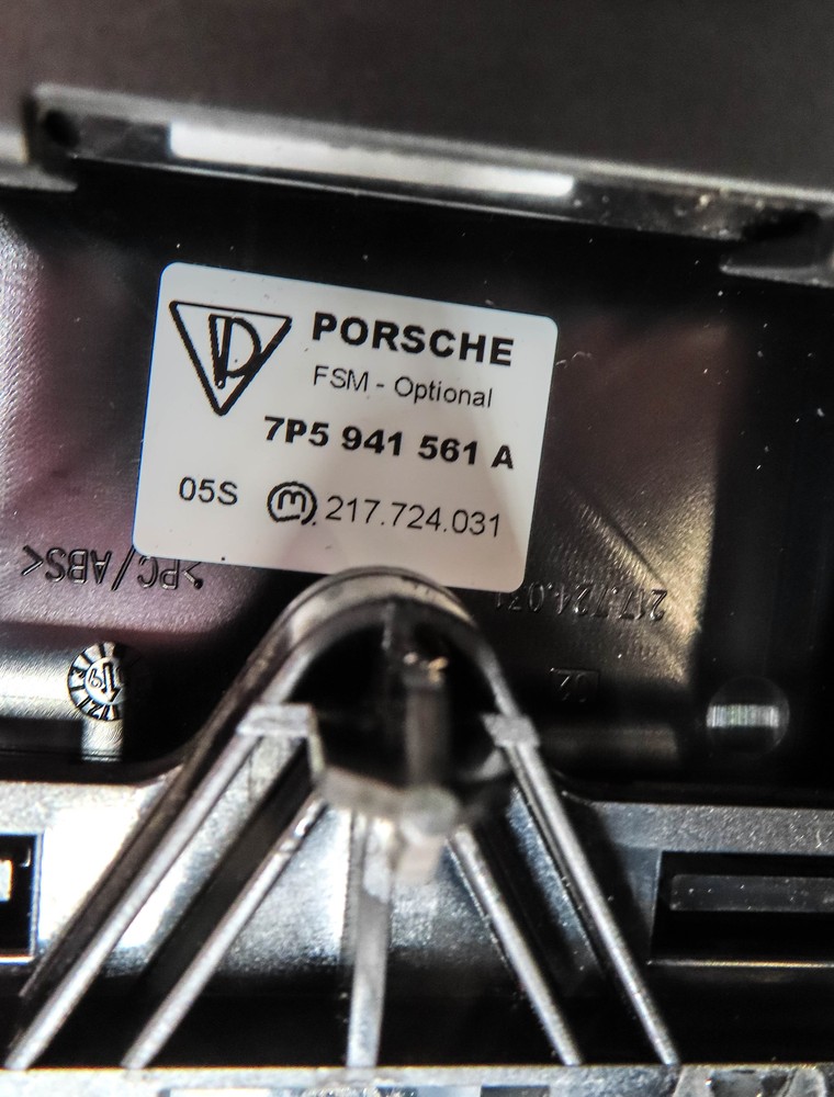 2011 PORSCHE CAYENNE HYBRID (958) TERRAIN TRACTION CONTROL SWITCH BUTTON PANEL