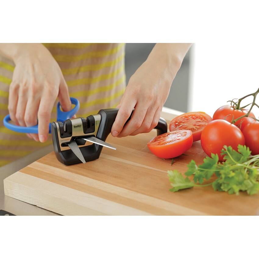 Smith's Sharpeners Pull-Thru Knife/Scissors Sharpener Coarse Blades Ceramic Rods