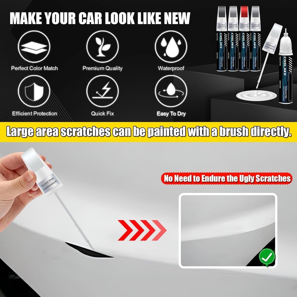Easy Application Touch-Up Paint for GMC - Summit White Interstellar White Gloss