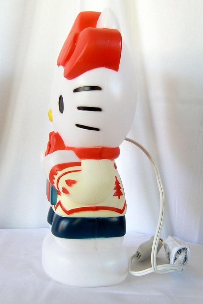 Hello Kitty Christmas Holiday Blow Mold Light LED Table Top NWT