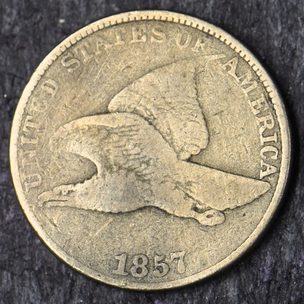 1857 Flying Eagle Cent Philadelphia 1C - COINGIANTS -