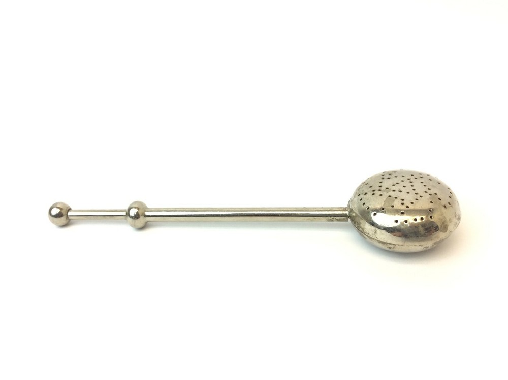 Antique Old Spring Action Tea Seeper Spoon Infuser Steeper Kitchenware