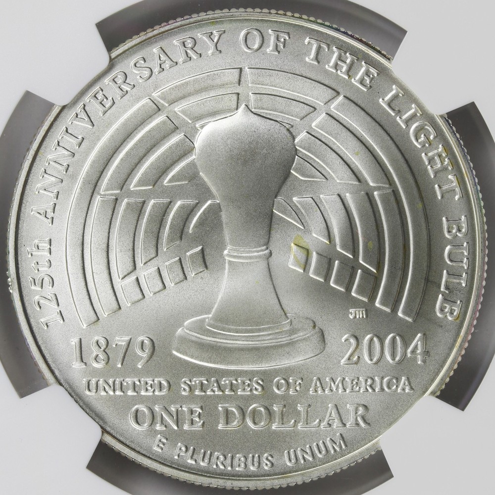 2004-P Thomas Alva Edison $1 Commemorative Dollar NGC MS70