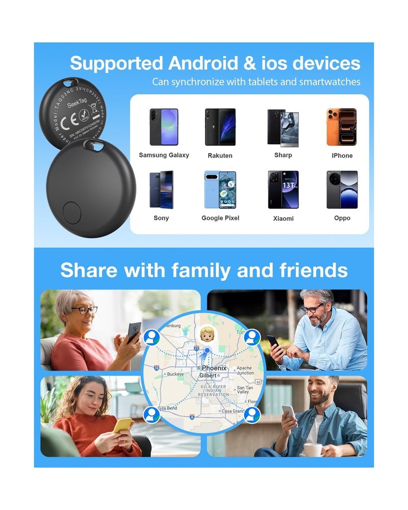 Air Tags for Android,Air Tags-4 Pack Android,Air Tracker Tags with ... Fast Ship