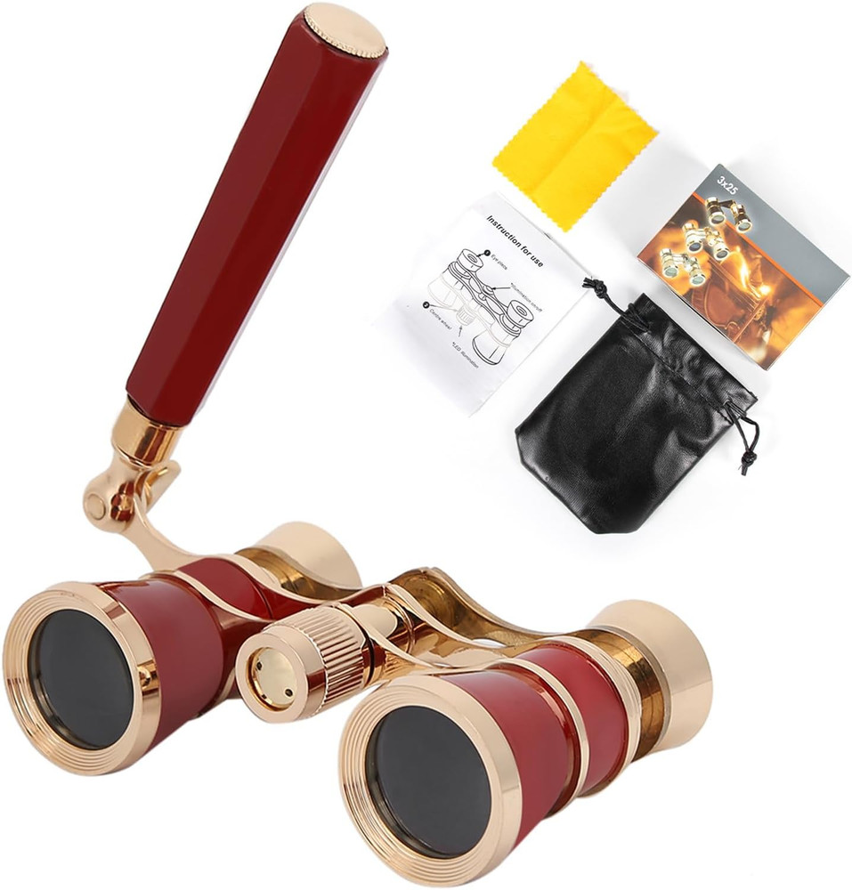 Opera Glasses Binoculars, 3X25 Concert Binoculars, High-Definition Optical Lens