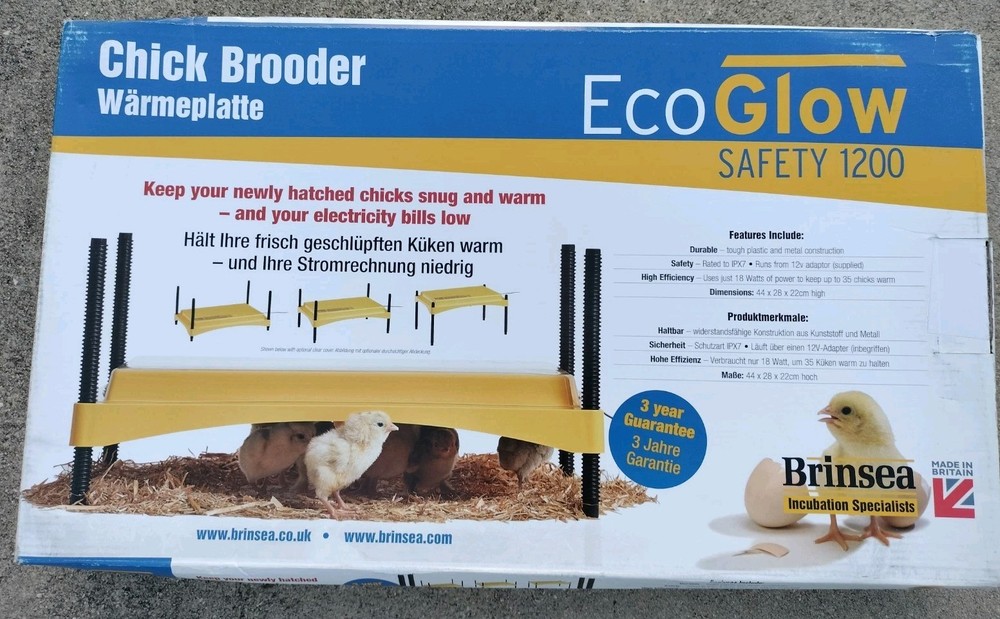 Brinsea Ecoglow Safety 1200 Chick or Duckling Brooder, Adjustable Height & Angle