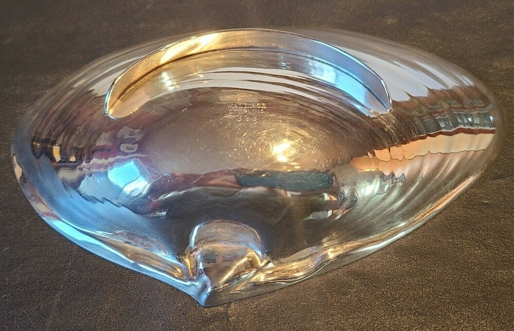 Sterling Silver- Clam Shaped Serving Bowl- Wallace Silversmiths- 3.3oz