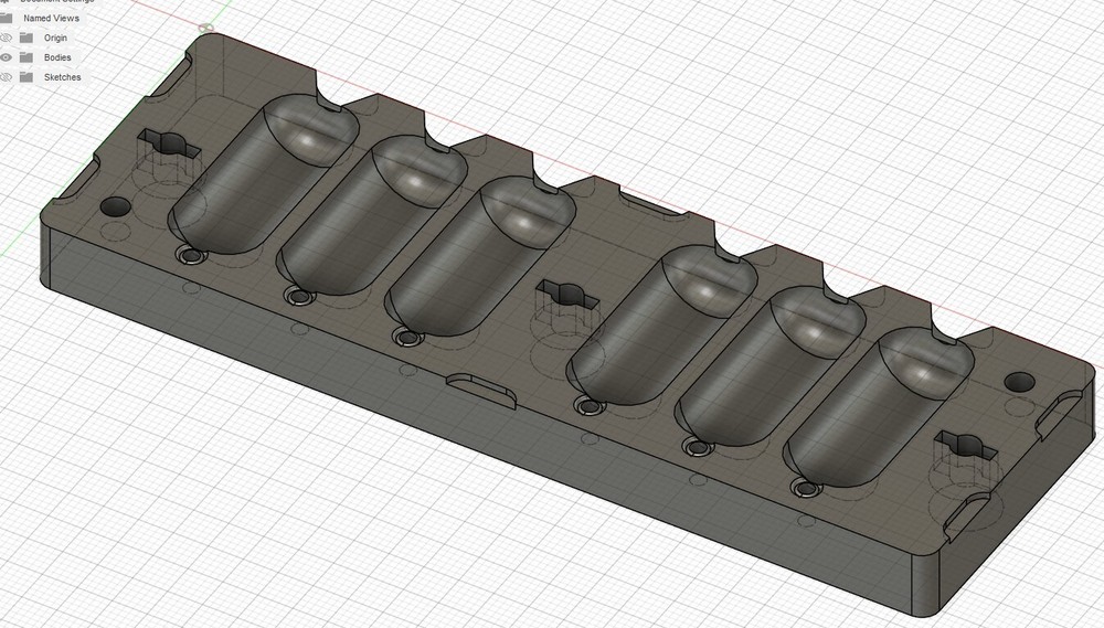 Cod Sinker / Deep Drop Weight Mold 1-1/2 LB ( 6 Cavity ) Aluminum CNC