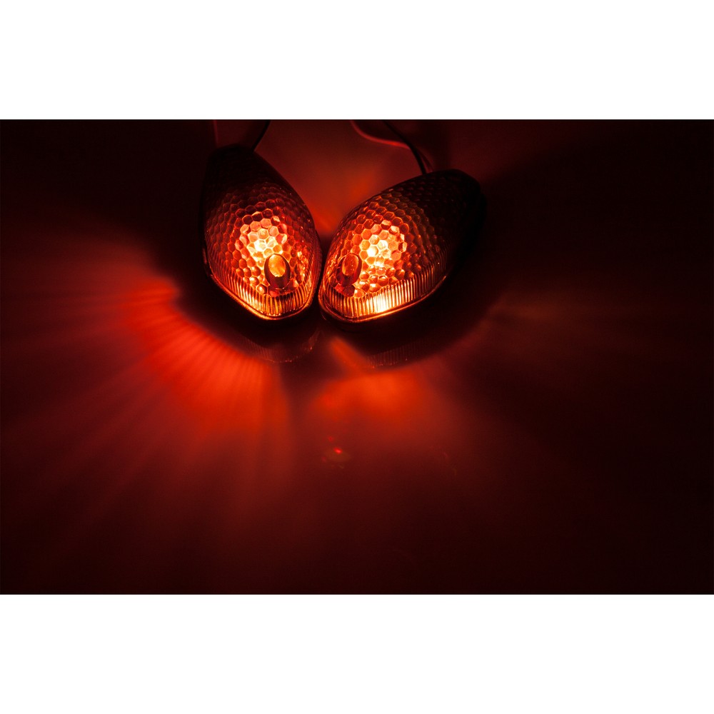 Surface Mount Light Smoke Universal Motorcycle Flow Turn Signal Marker