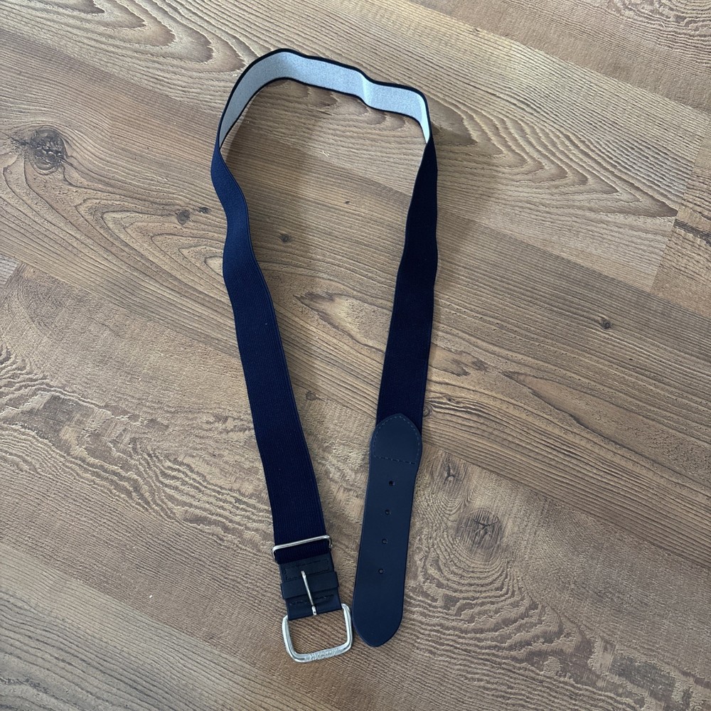 Navy Blue Adjustable Elastic Athletic Belt 45 Inch Total Length