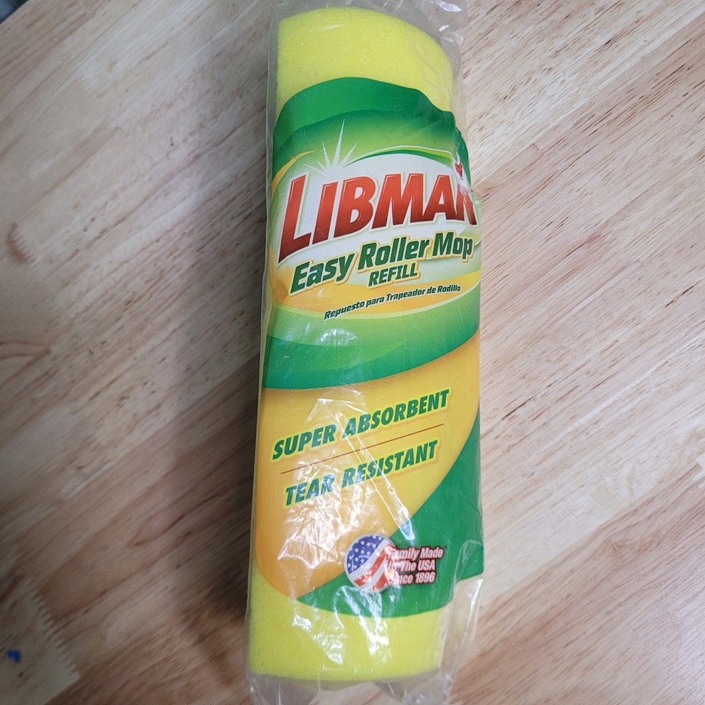 Libman Easy Roller Mop Refill Head Super Absorbent Tear Resistant #02017