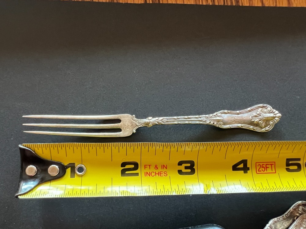 Sterling Silver Strawberry Berry Fork Daniel Low Josephine **READ** Monogrammed