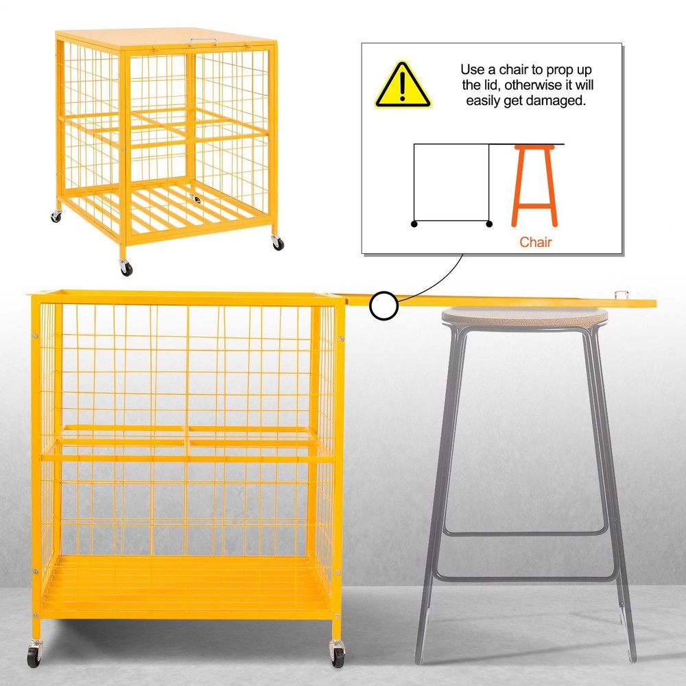 Vertical Cylinder Storage Cabinet 4x33lb Capacity Propane Storage Cage