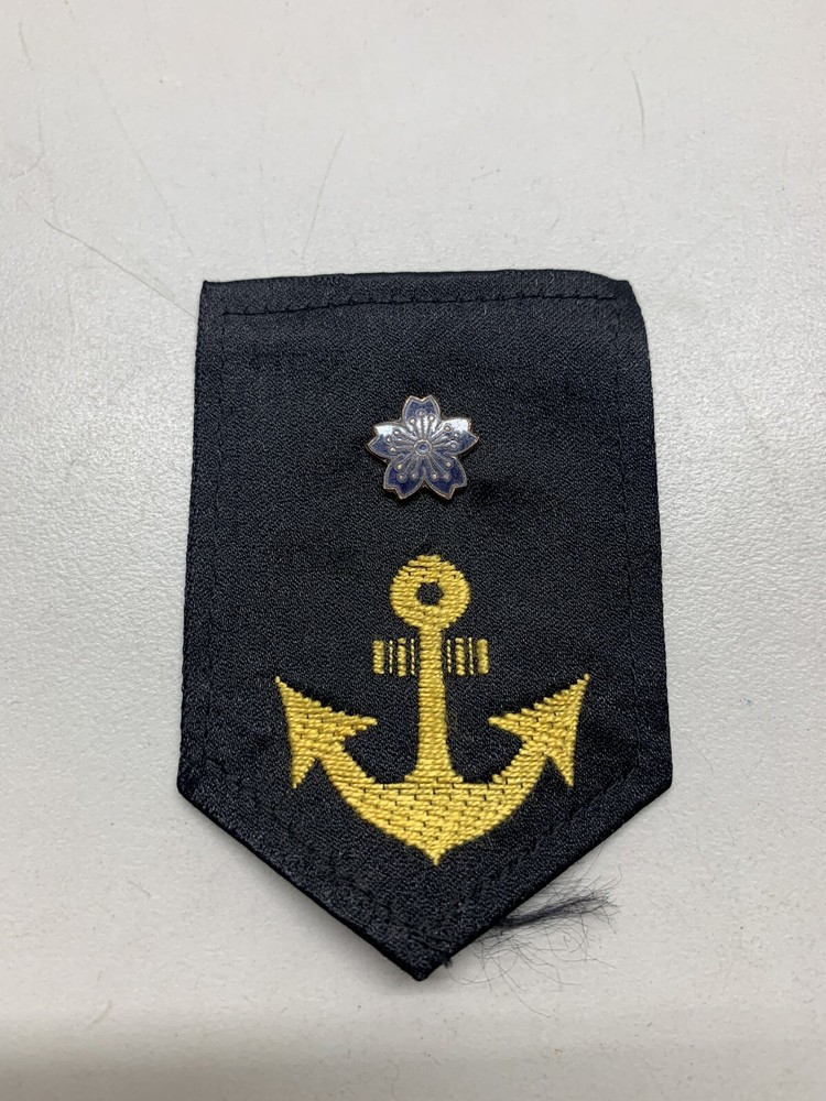 WW2 Japanese Navy Seaman Rank Patch Blue Enamel