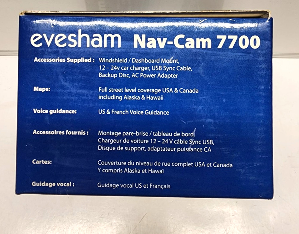 Evesham Nav-Cam 7700 GPS Works