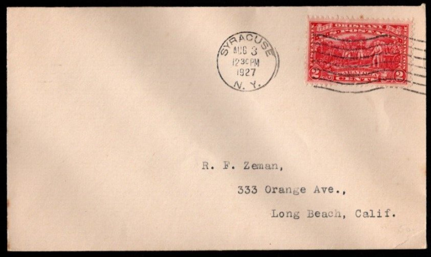 Saratoga, Burgoyne Campaign FDC,  SC# 644, back flap closed