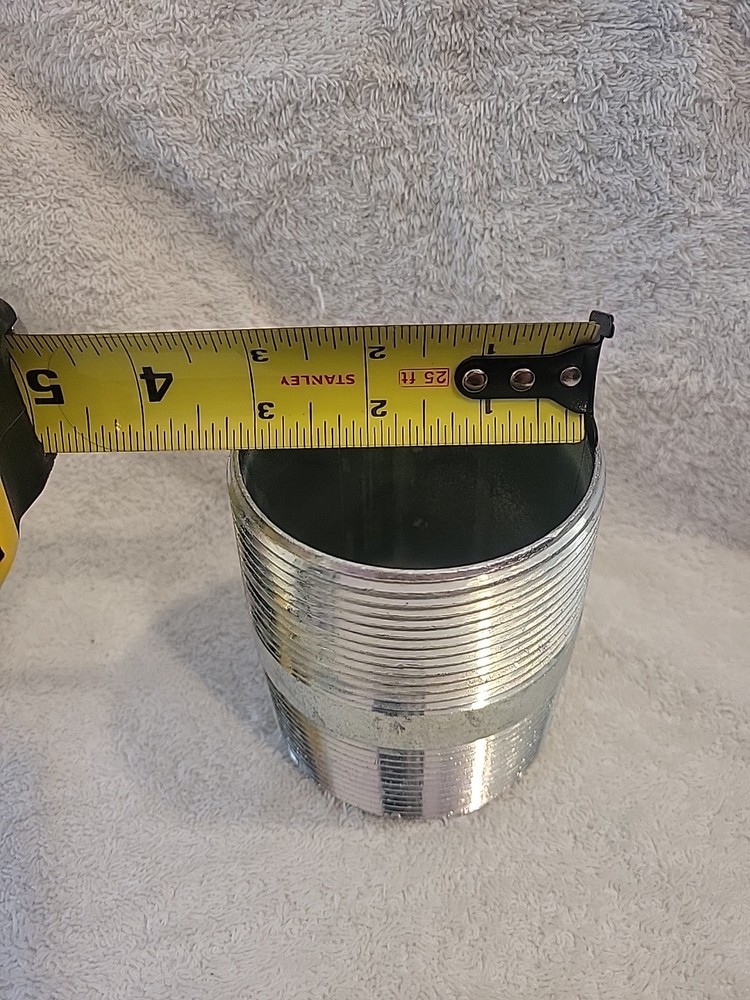 3" Galvanized Shoulder Nipple (3×4)
