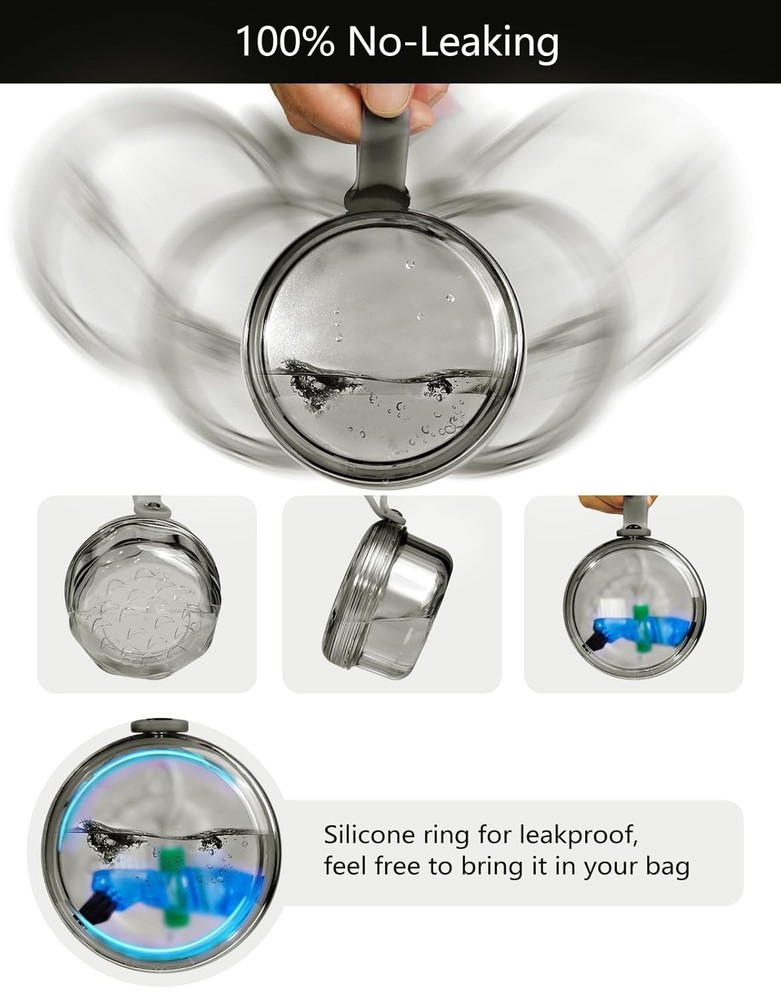 Leakproof Denture Case Denture Soaking Cup False Teeth Container, Dental Denture