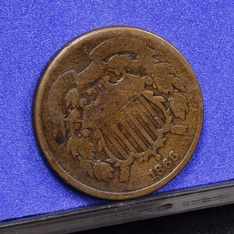 1866 Two Cent Piece - Good (#59535-L)