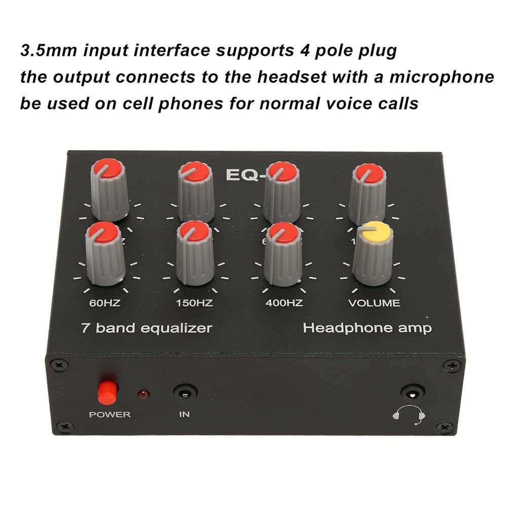 Professional 7 Band Sound Equalizer for Audiophiles - Superior Frequency Control