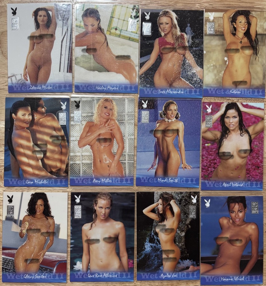 1 Grain Silver Playboy Cards 30 Card Lot