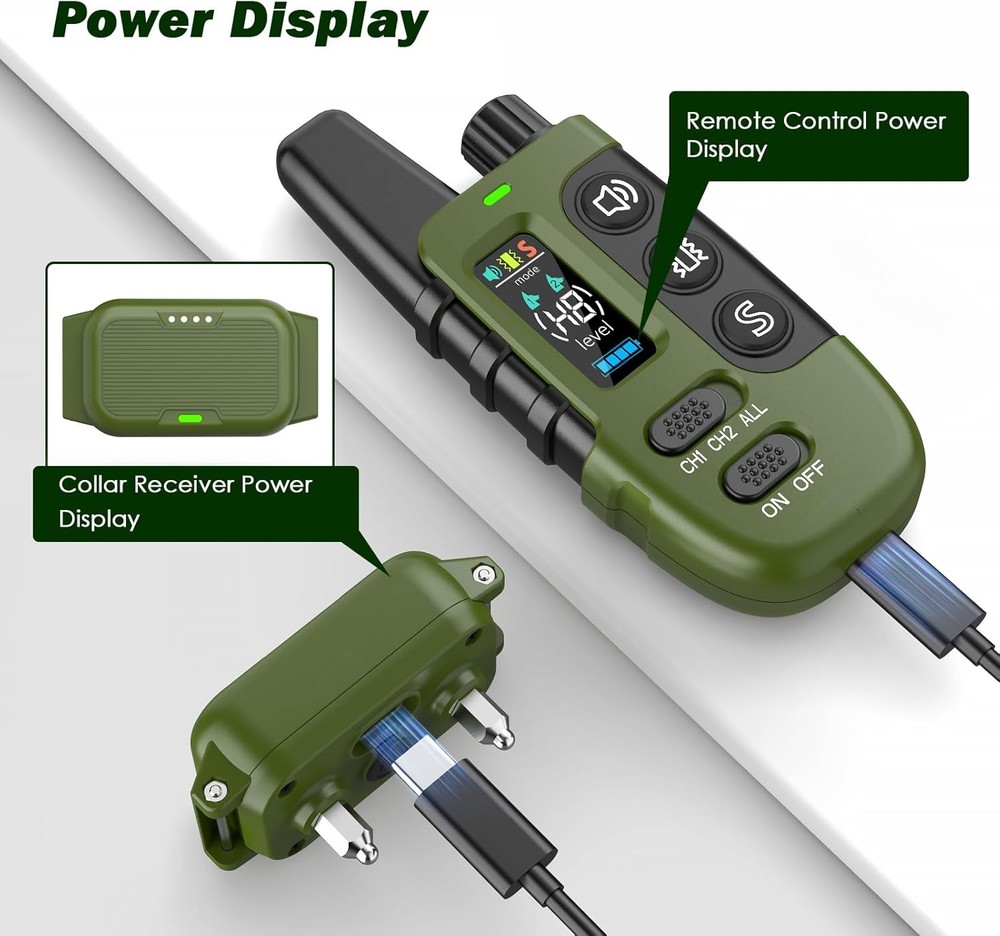 Waterproof Dog Training Collar - Remote Control, 3 Modes (Beep, Vibration, Stati