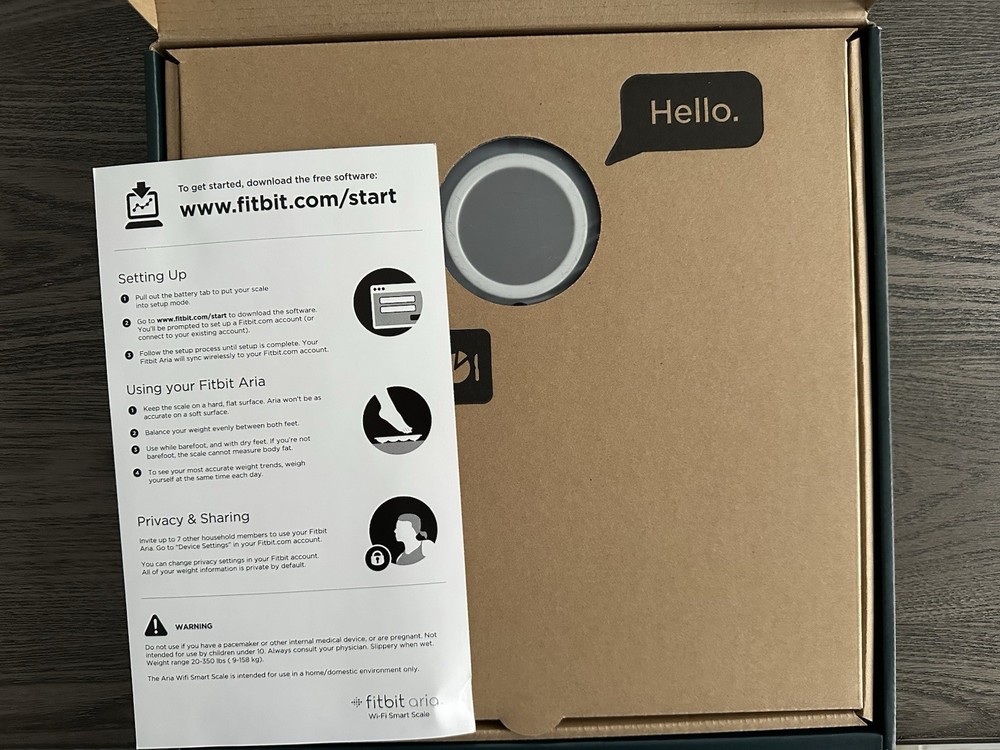 Fitbit Aria Wi-fi Smart Scale 1st Gen FB201B