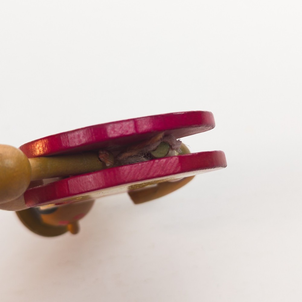 Vintage Wooden Puppet String Jumping Jack Pull Toy