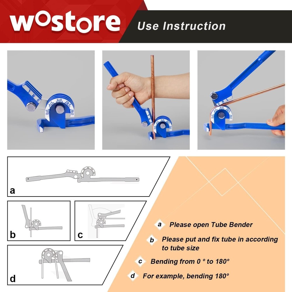 Professional 3-in-1 Tubing Bender - Adjustable & User-Friendly for DIY Projects