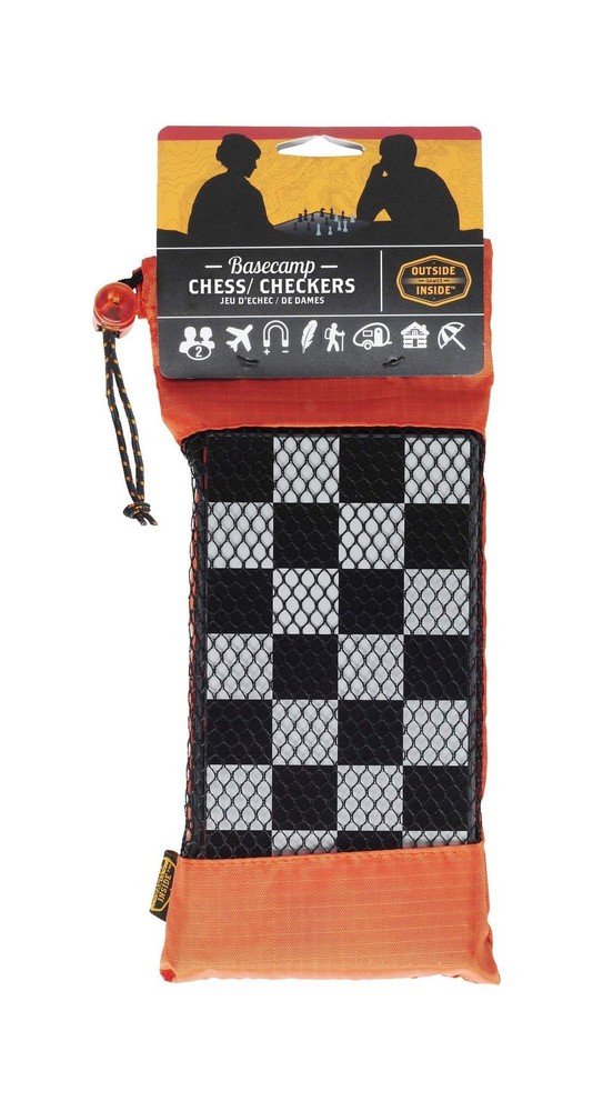 Outside Inside Backpack Chess and Checkers, Compact, Foldable, Magn... Fast Ship