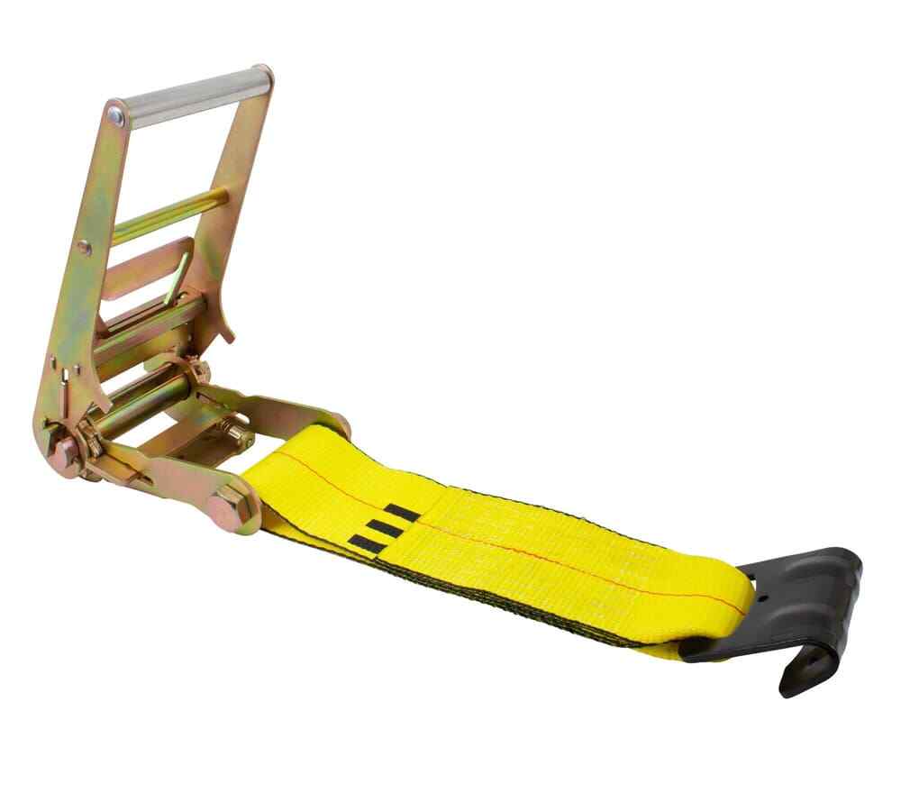 (4 Pack) 4" x 30' Ratchet Tie-Down Straps w/ Flat Hook 16,200 Lbs Capacity - ...