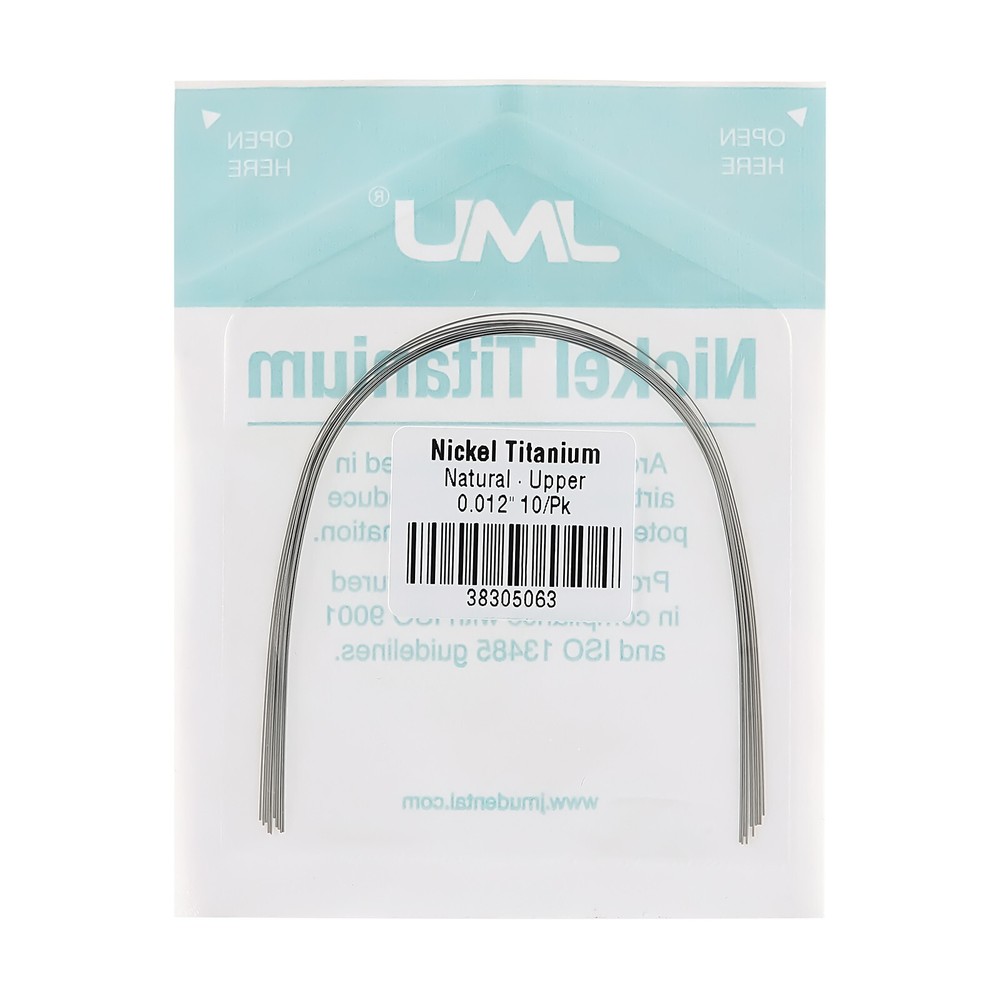 100PCS Ortho Super Elastic NiTi Arch Wire Natural Round/ Rectangular Full Sizes