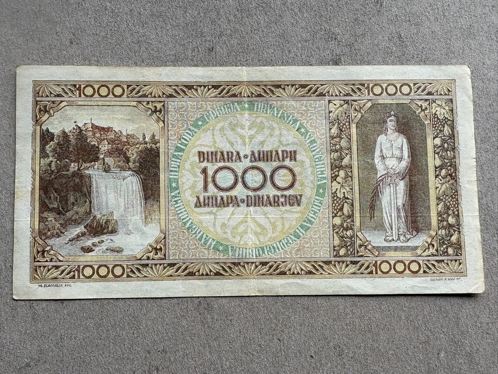 Yugoslavia 1000 Dinara 1946 - Banknote
