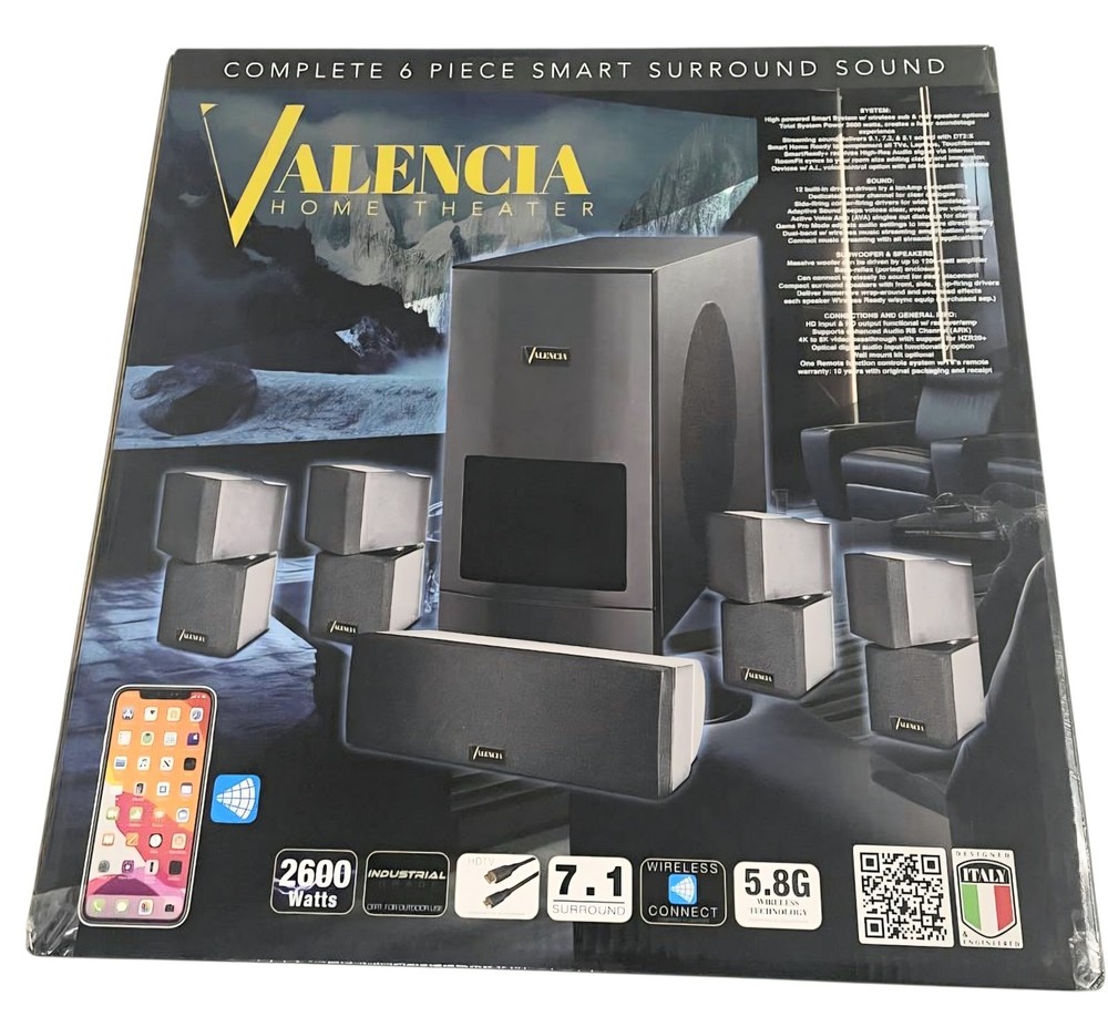 Valencia  6 Piece Home Theater System