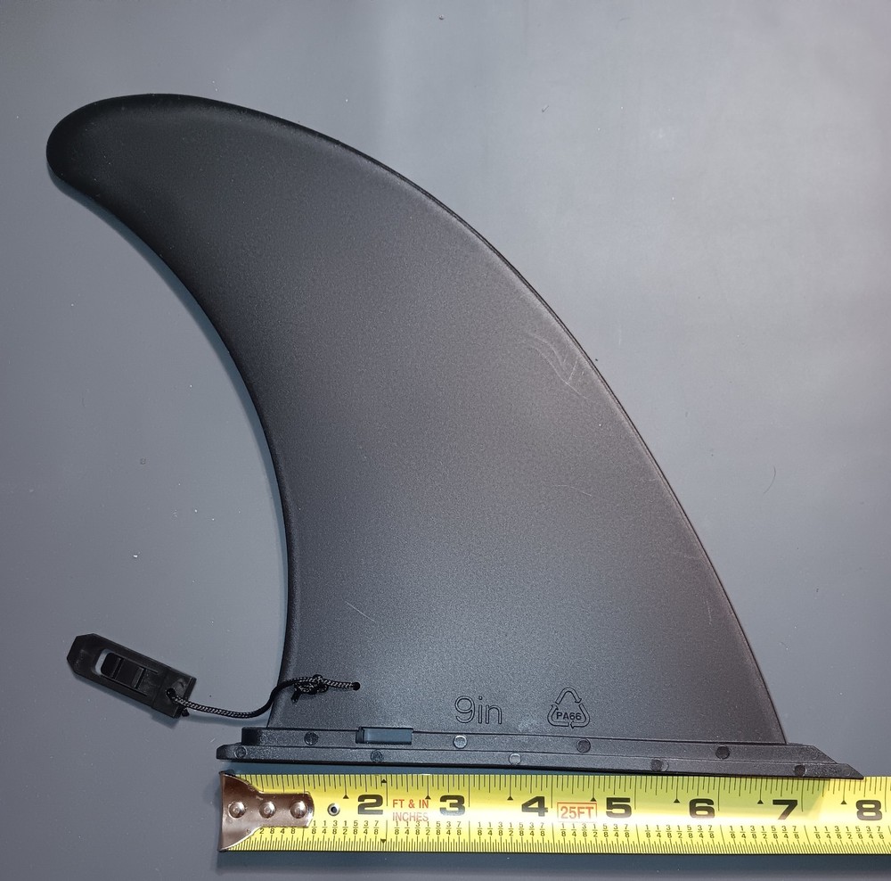9-Inch Paddle Board Fin Replacement Universal  Black