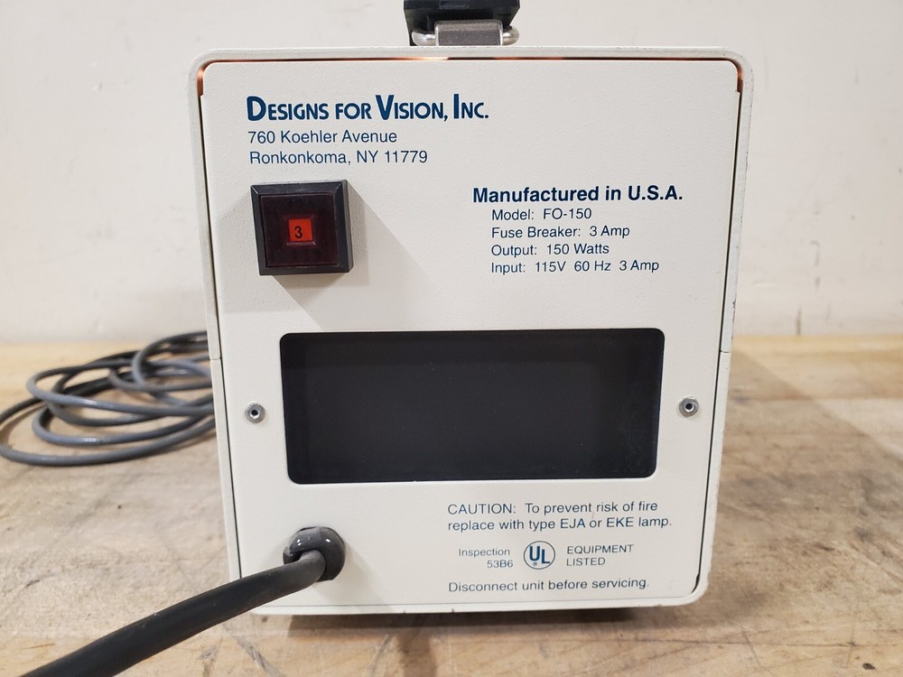 DentaLite DVI FO-150 Microscope Halogen Light Source Illuminator With Cable