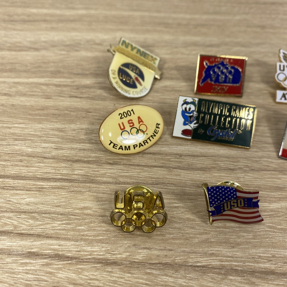 Vintage Assorted OLYMPIC GAMES Lapel Pin Set (10)