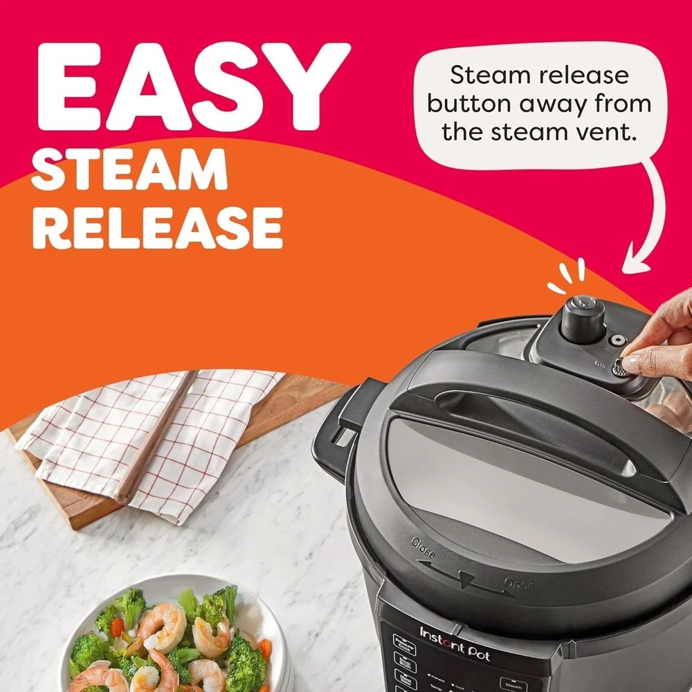 Programmable 6QT Pressure Cooker - Black