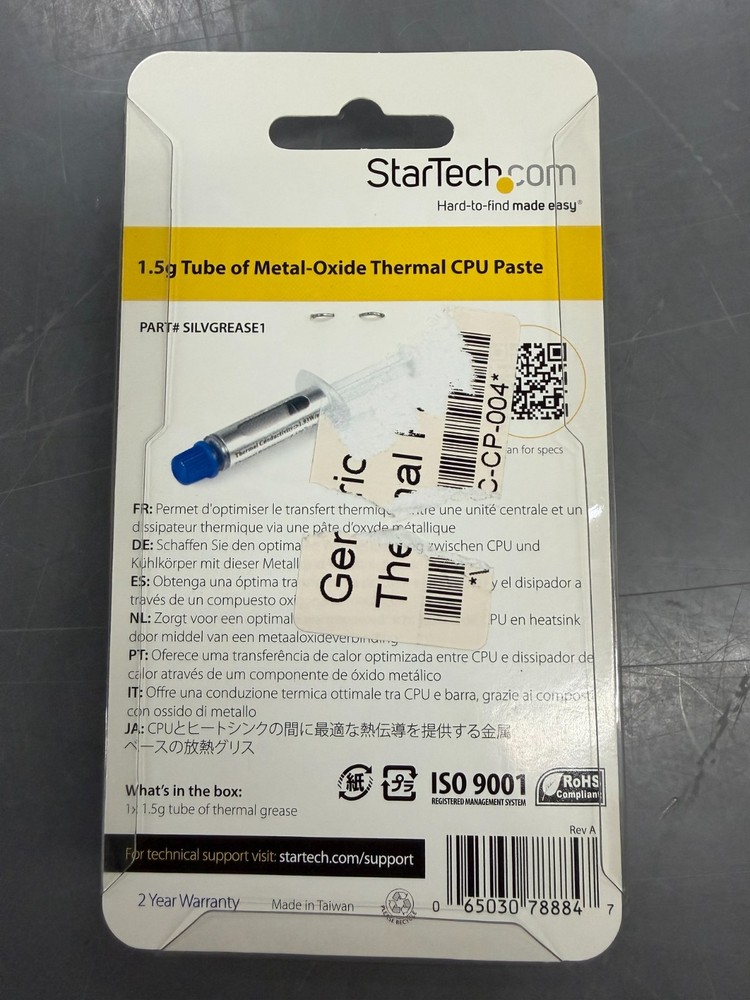 6 Pack StarTech.com - Metal Oxide Thermal CPU Paste - SILVGREASE1