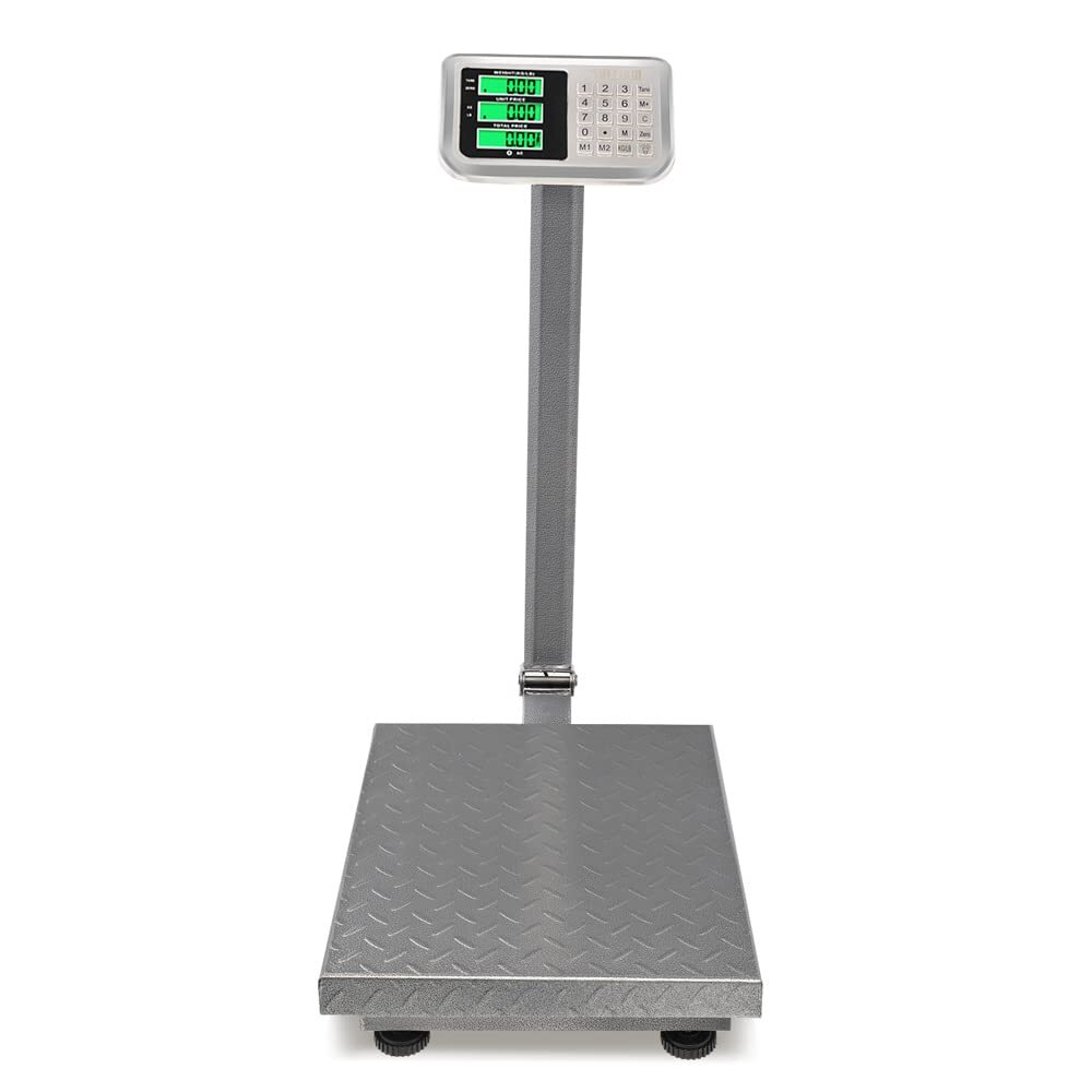 660 lbs / 0.1 Computing Digital Floor Platform Scale Shipping Postal Scale Grey
