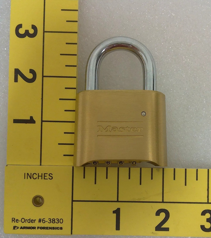 Master Lock Solid Brass #175 Set to Your Own Combination Padlock Safety