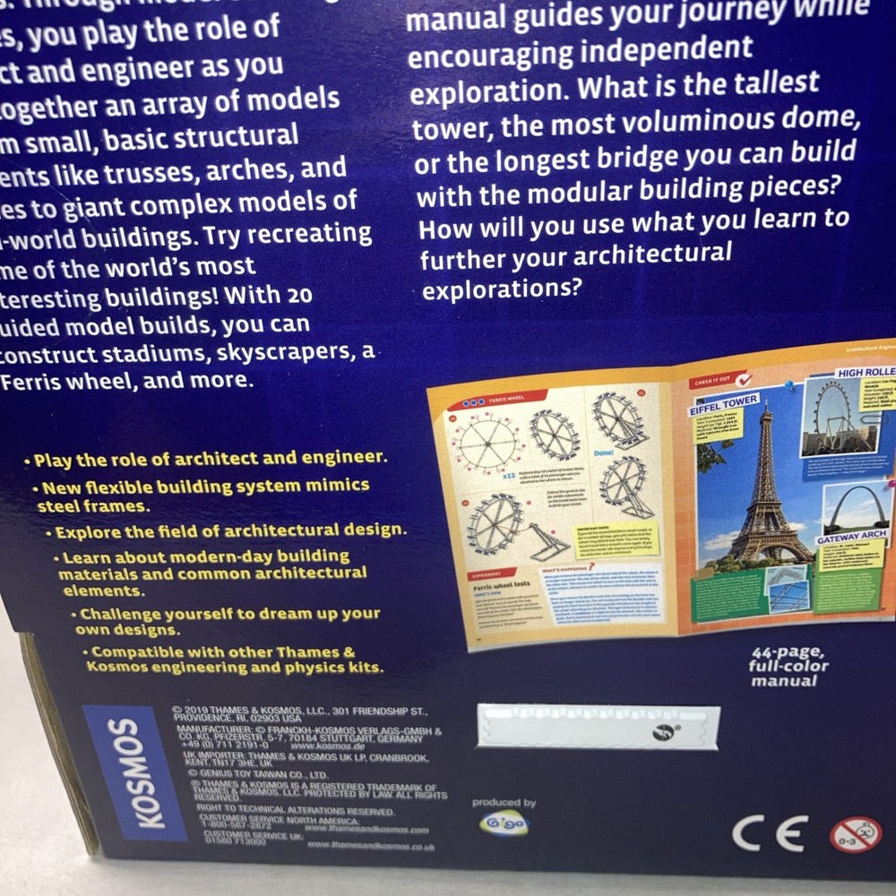 Thames & Kosmos STEM Experiment Kit Architectual Engineering~NEW in Box