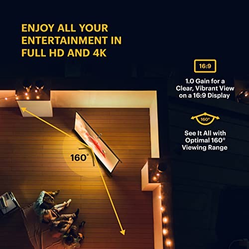 60 Inch Projector Screen with Stand | Pull Down Projection Backdrop for