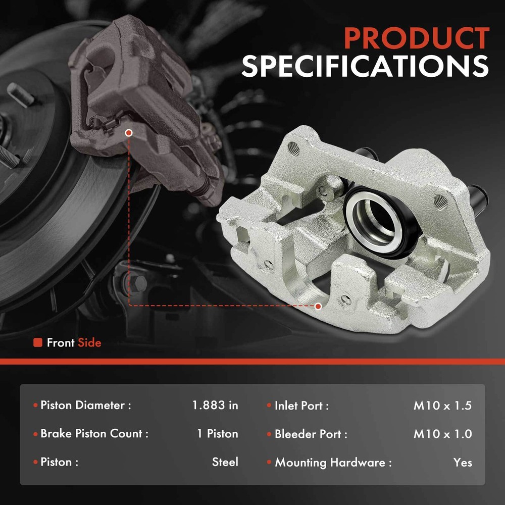 Front Left & Right Side Brake Caliper w/ Bracket for Mini Cooper 2002-2006 2008
