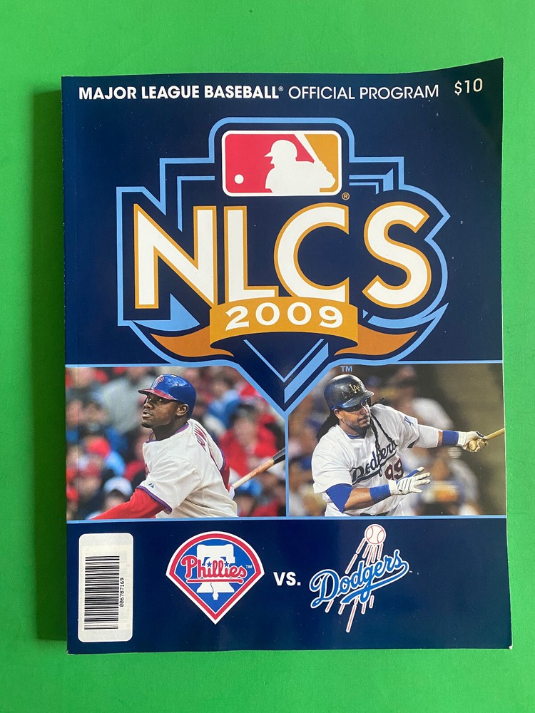 2009 Major League Baseball NLCS Championship Program Phillies vs. Dodgers