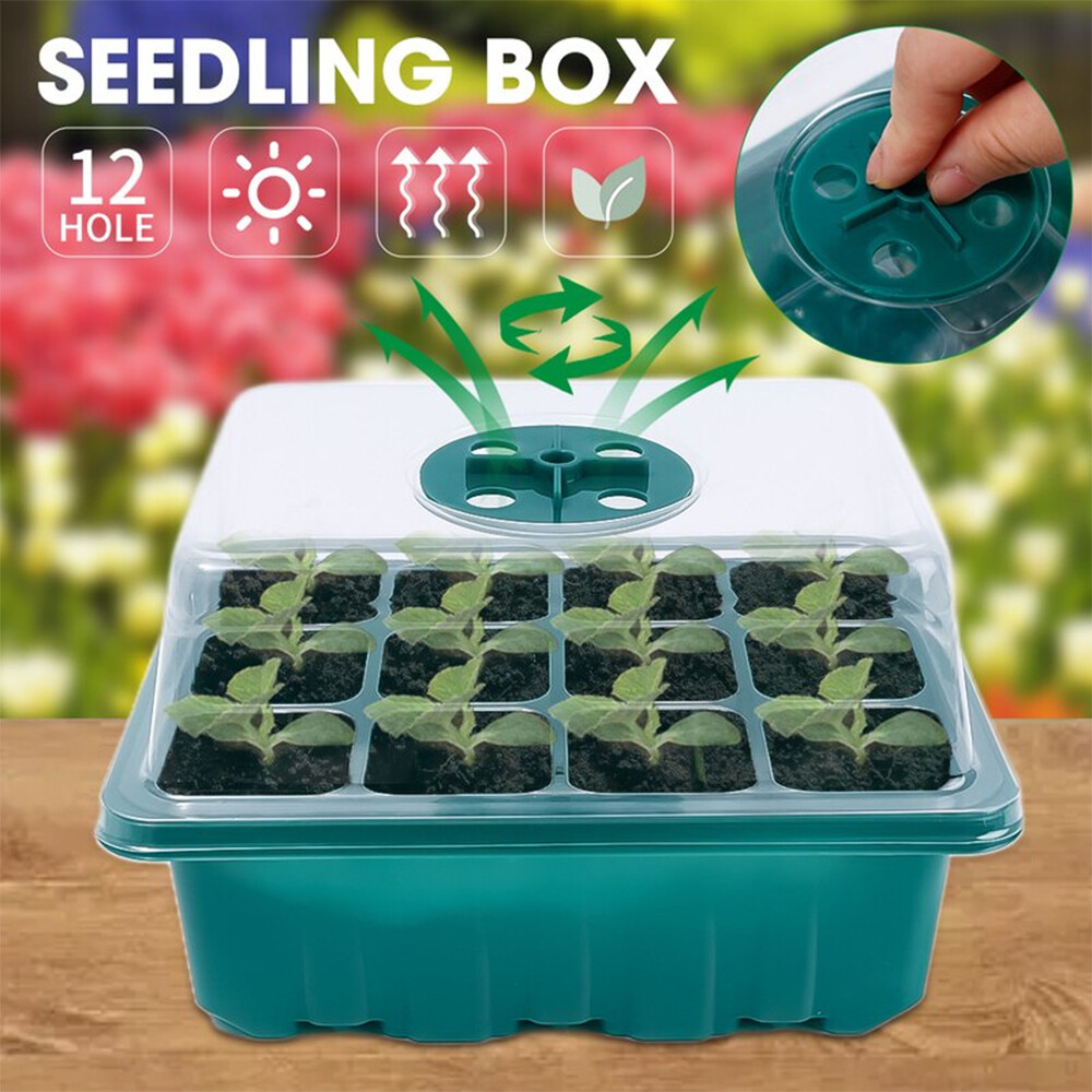 5 10 Pack Seed Starter Tray Seedling Tray Humidity Adjustable Plant Starter Kit