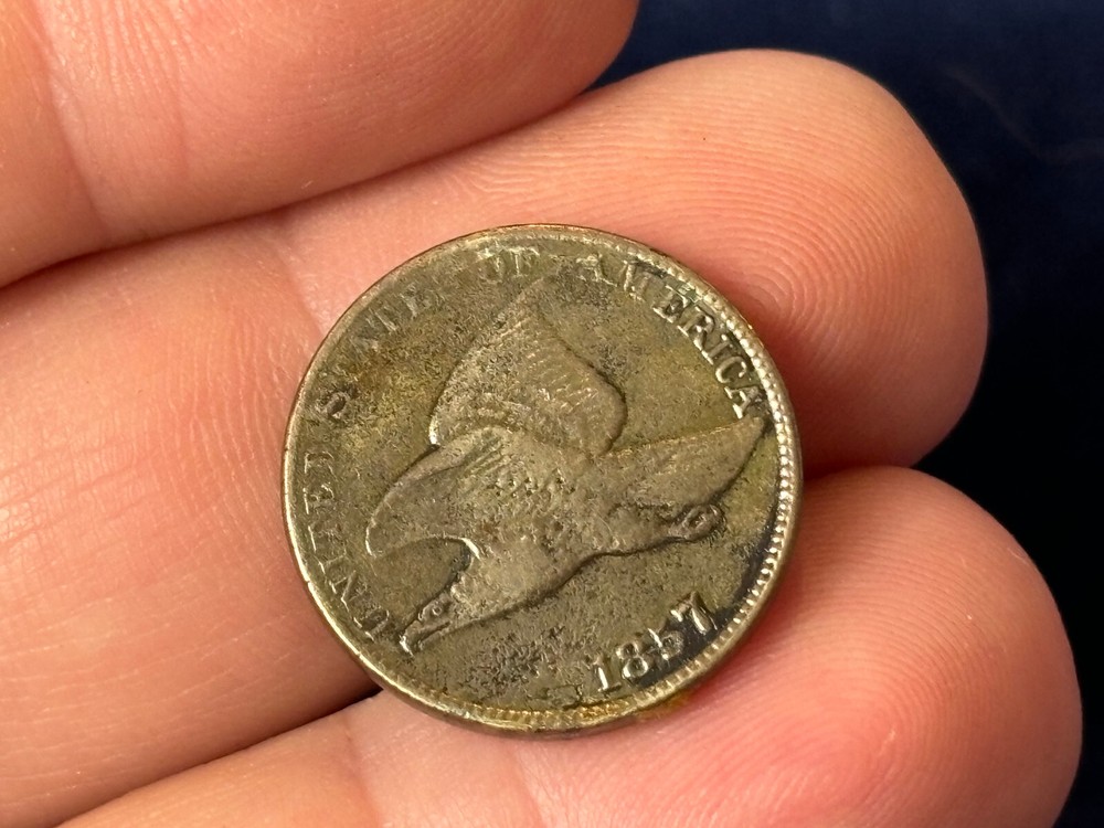 1857 Flying Eagle One Small Cent Penny