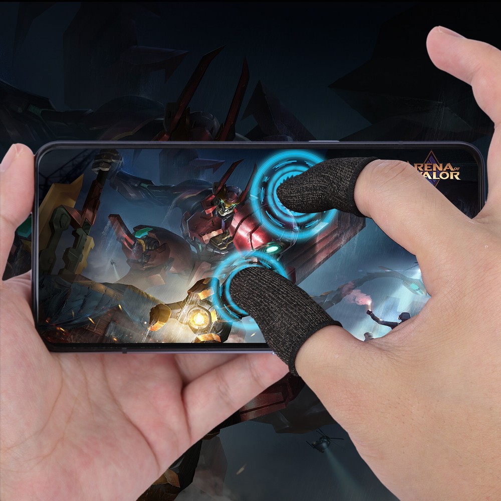 Lot Touch Screen Gaming Finger Sleeve Mobile Game Controller Sweatproof Gloves