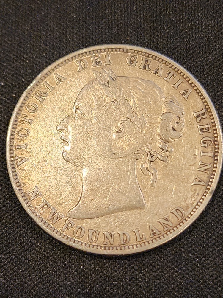 1894 Newfoundland 50 Cents Silver Coin