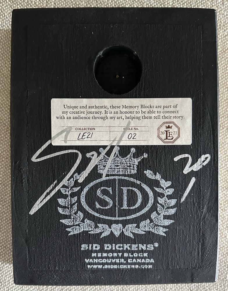 Sid Dickens Memory Block-2021 Limited Edition-Signed-RETIRED
